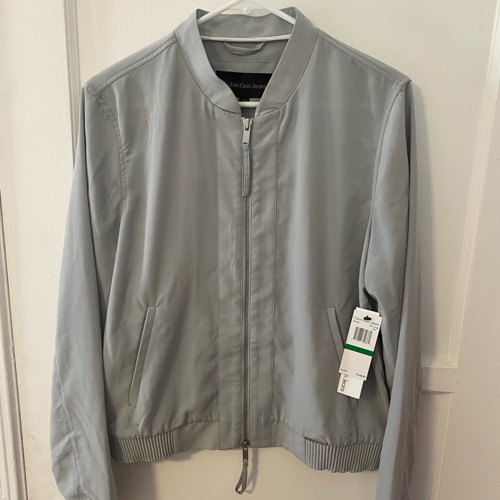 Calvin Klein Jeans Gray Women’s Jacket SZ L. NWT